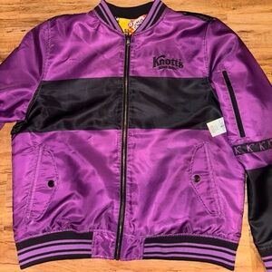 knotts berry farm reversable jacket purple Large Men’s